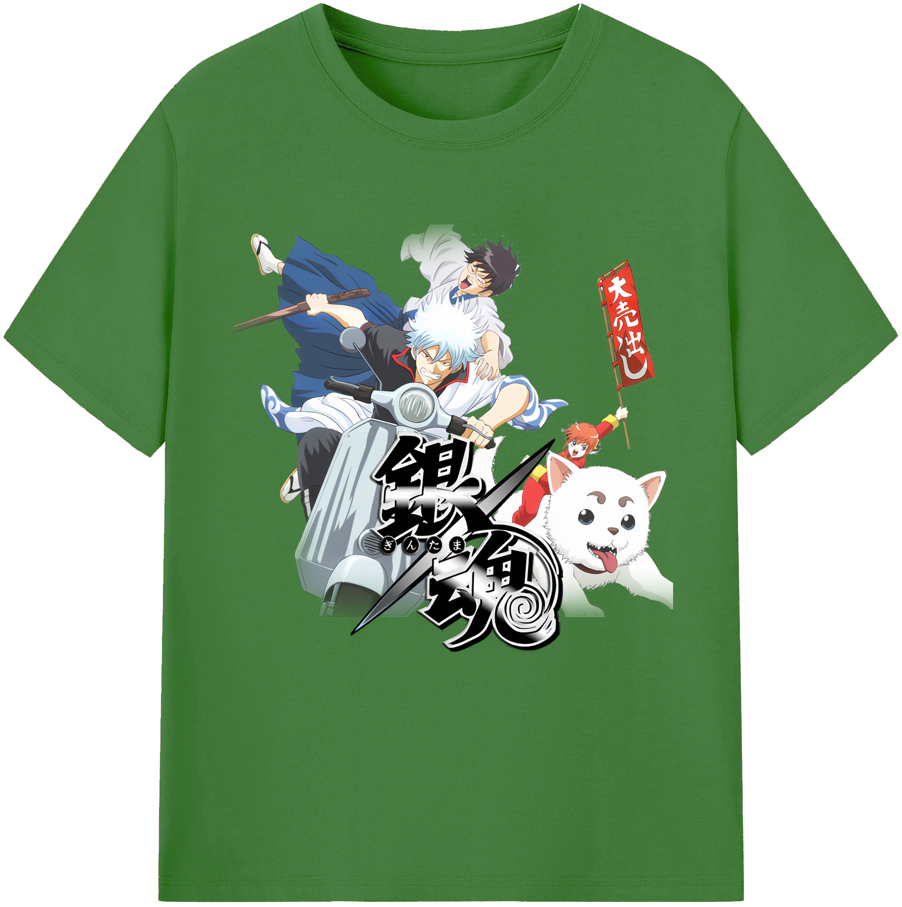 （画像用） ぎんたま 坂田銀時（さかたぎんとき） 神楽 志村新八（しむら しんぱち） GINTAMA Sakata Gintoki Kagura Shimura Shinpachi レディースカジュアルプリントTシャツ（綿100％）